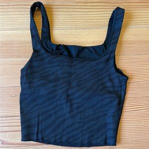 Black Animal Print Carbon38 tank with built in bra. Size small.